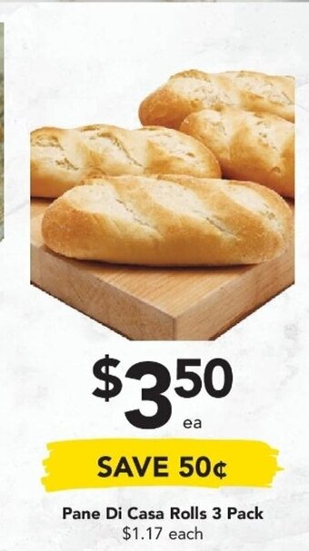 Drakes Pane Di Casa Rolls 3 pack offer