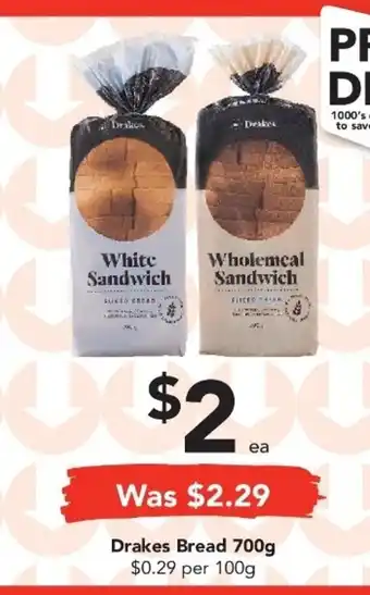 Drakes Drakes Bread 700g offer