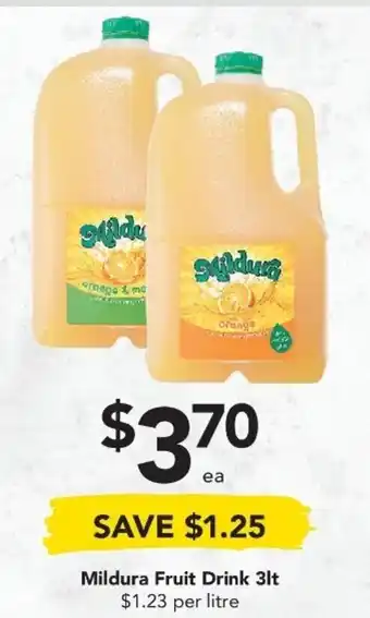 Drakes Mildura Fruit 3lt offer