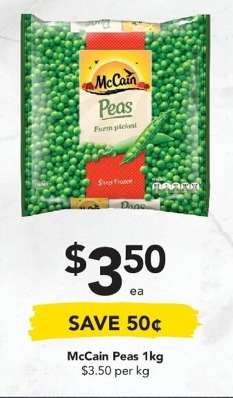 Drakes McCain Peas 1kg offer
