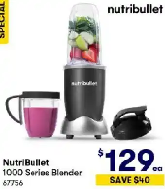 BIG W NutriBullet 1000 Series Blender offer