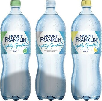 IGA Mount Franklin Lightly Sparkling Water 1.25 Litre Selected Varieties offer