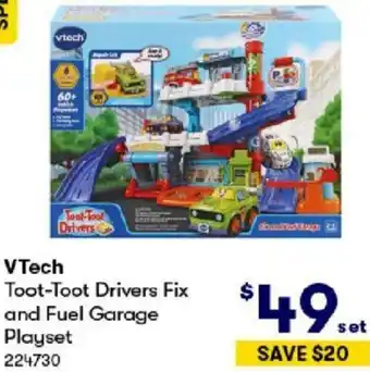 BIG W VTech Toot-Toot Drivers Fix and Fuel Garage Playset offer