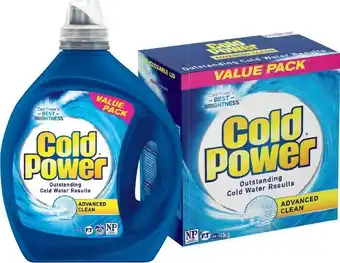 IGA Cold Power Advanced Clean Laundry Liquid 3.6-4 Litre or Laundry Powder 4kg offer