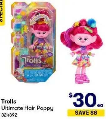 BIG W Trolls Ultimate Hair Poppy offer