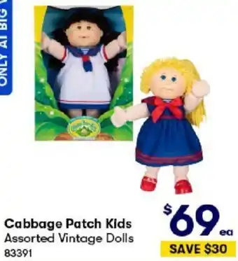 BIG W Cabbage Patch Kids Assorted Vintage Dolls offer