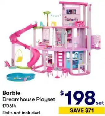 BIG W Barbie Dreamhouse Playset offer