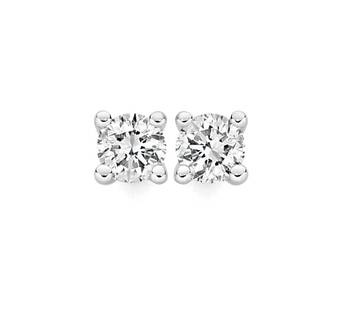 Angus & Coote 9ct yellow gold diamond stud earrings offer