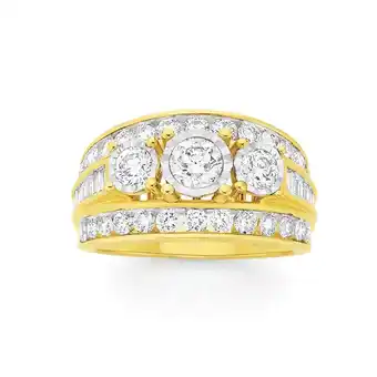 Angus & Coote 9ct gold diamond dress ring offer