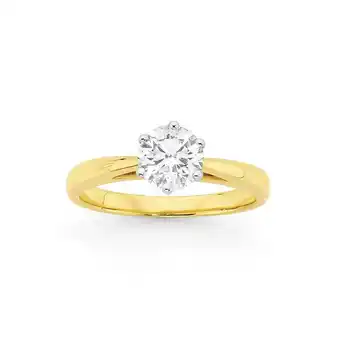 Angus & Coote 18ct gold diamond solitaire ring offer