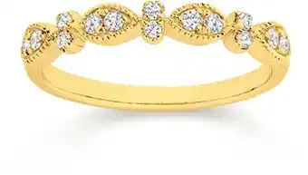 9ct gold diamond band