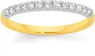 18ct gold diamond band