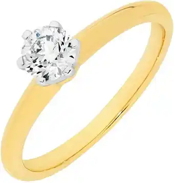 Angus & Coote 18ct gold diamond solitaire ring offer