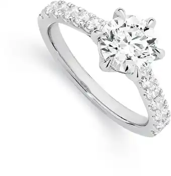 Angus & Coote Alora by angus & coote 14ct white gold lab grown diamond ring offer