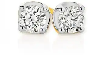 Angus & Coote Alora by angus & coote 14ct yellow gold lab grown diamond stud earrings offer
