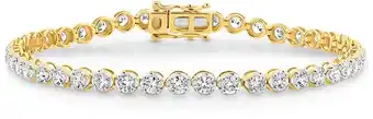 Alora 14ct gold lab grown diamond tennis bracelet