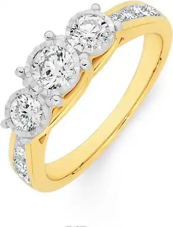 Angus & Coote 9ct gold diamond ring offer