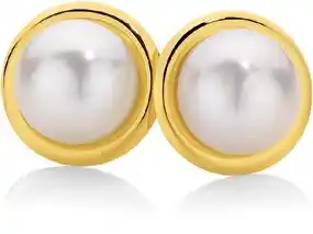 Angus & Coote 9ct gold cultured freshwater pearl stud earrings offer