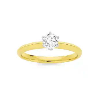 Angus & Coote 18ct gold diamond solitaire ring offer