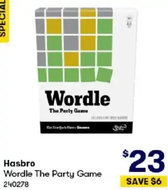 BIG W Hasbro Wordle The Party Game offer
