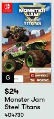 BIG W Monster Jam Steel Titans offer