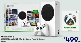 BIG W Xbox Series S 512GB Console & 3 Month Game Pass Ultimate offer