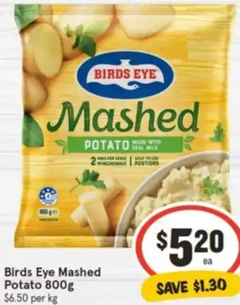 IGA Birds Eye Mashed Potato 800g offer