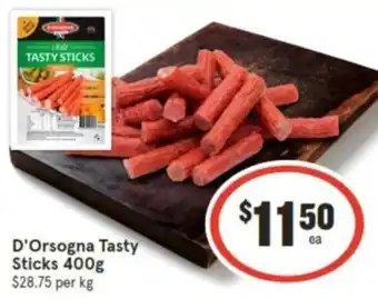 IGA D'Orsogna Tasty Sticks 400g offer