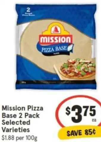 IGA Mission Pizza Base 2 Pack offer