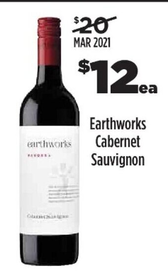 Earthworks Cabernet Sauvignon