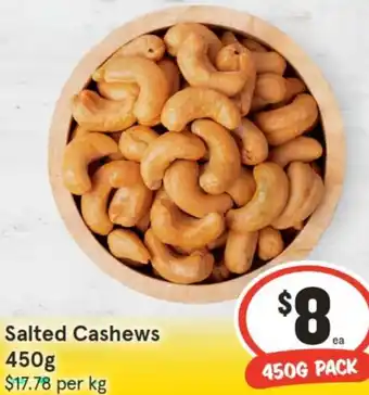 Salted Cashews 450g