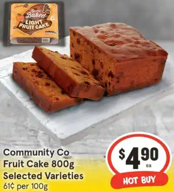 IGA Community Co Fruit Cake 800g offer