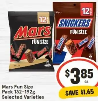 IGA Mars Fun Size Pack 132-192g offer