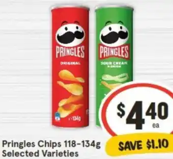 IGA Pringles Chips 118-134g offer