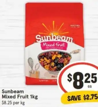 IGA Sunbeam Mixed Fruit 1kg offer