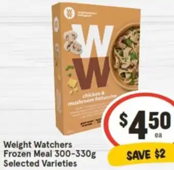 IGA Weight Watchers Frozen Meal 300-330g offer
