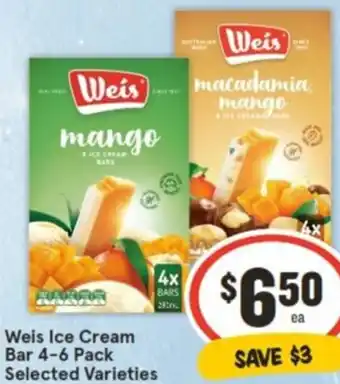 IGA Weis Ice Cream Bar offer