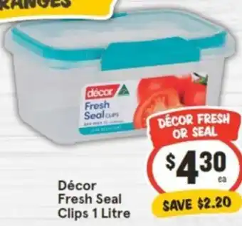 IGA Décor Fresh Seal Clips 1 Litre offer
