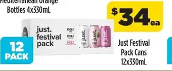 Just Festival Pack Cans 12x330ml