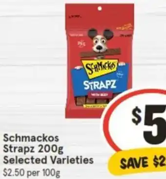 IGA Schmackos Strapz 200g offer