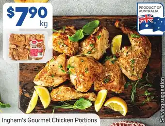 Foodland Ingham's Gourmet Chicken Portions offer