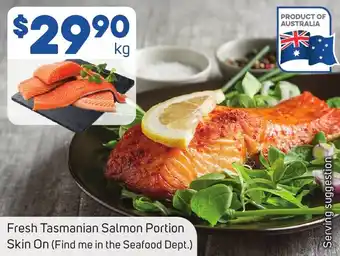 Foodland Fresh Tasmanian Salmon Portion Skin On offer