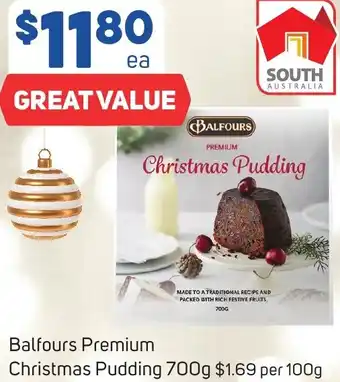 Foodland Balfours Premium Christmas Pudding 700g offer