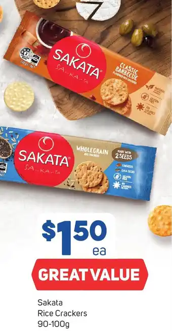 Foodland Sakata Rice Crackers 90-100g offer