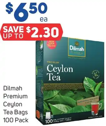 Foodland Dilmah Premium Ceylon Tea Bags 100 Pack offer