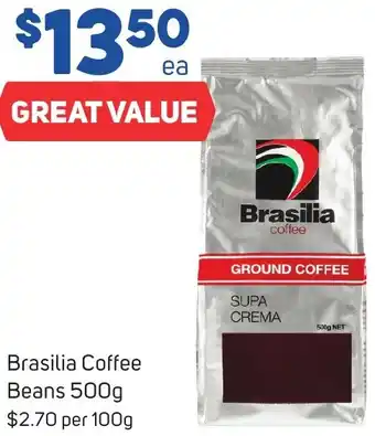 Foodland Brasilia Coffee Beans 500g offer