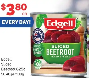 Foodland Edgell Sliced Beetroot 825g offer