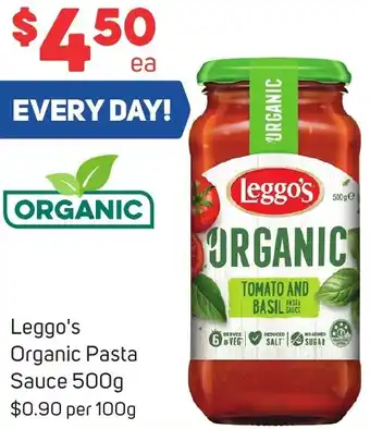 Foodland Leggo's Organic Pasta Sauce 500g offer
