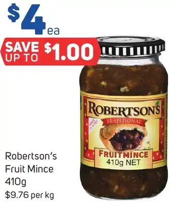 Foodland Robertson's Fruit Mince 410g offer