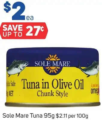 Foodland Sole Mare Tuna 95g offer